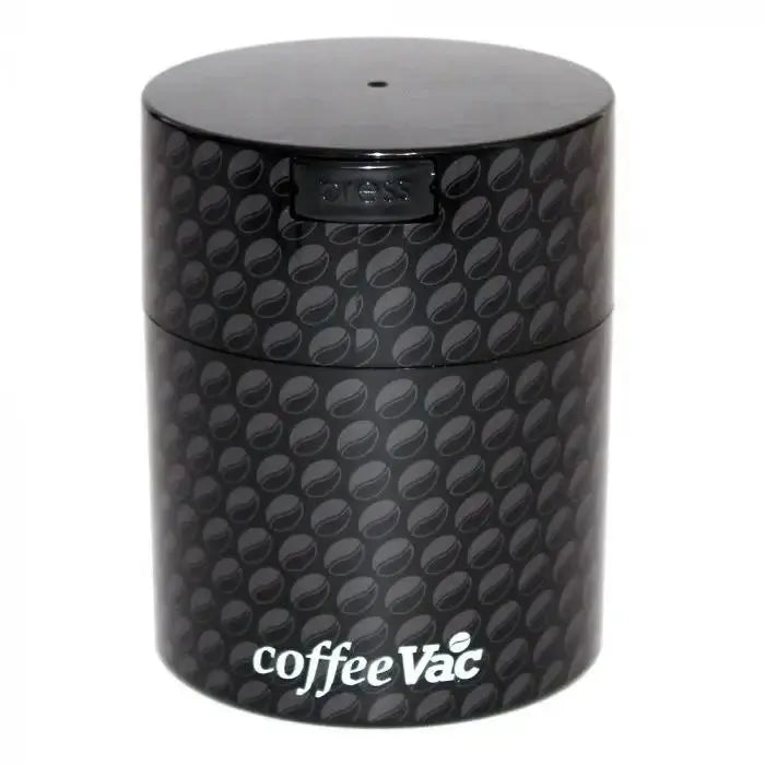Coffeevac Sempre Fresco 0.8 liter / 250g / Solid / Black / Beans n Logo - TightVac Europe - The eassiest storage solutions