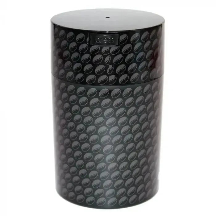Coffeevac Airtight Coffee Container 1.85L / Solid / Black & Beans - TightVac Europe - Airtight Food Storage Containers