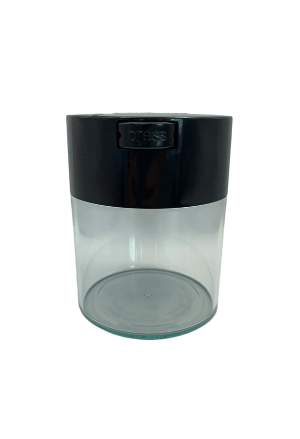 Coffeevac V Airtight Coffee Container 0.8L Clear Black