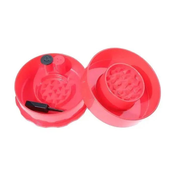 GrinderVac Smell-Proof & Airtight Grinder Red