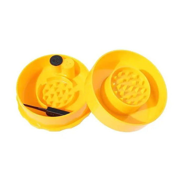 GrinderVac Smell-Proof & Airtight Grinder Yellow