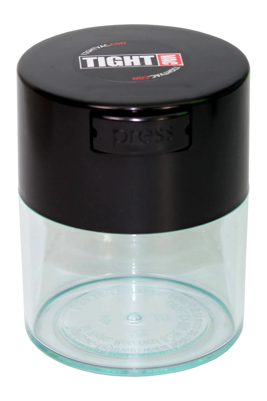 Boîte hermétique TightVac 0,29 L à corps transparent et couvercle noir, pour 75 g de denrées sèches