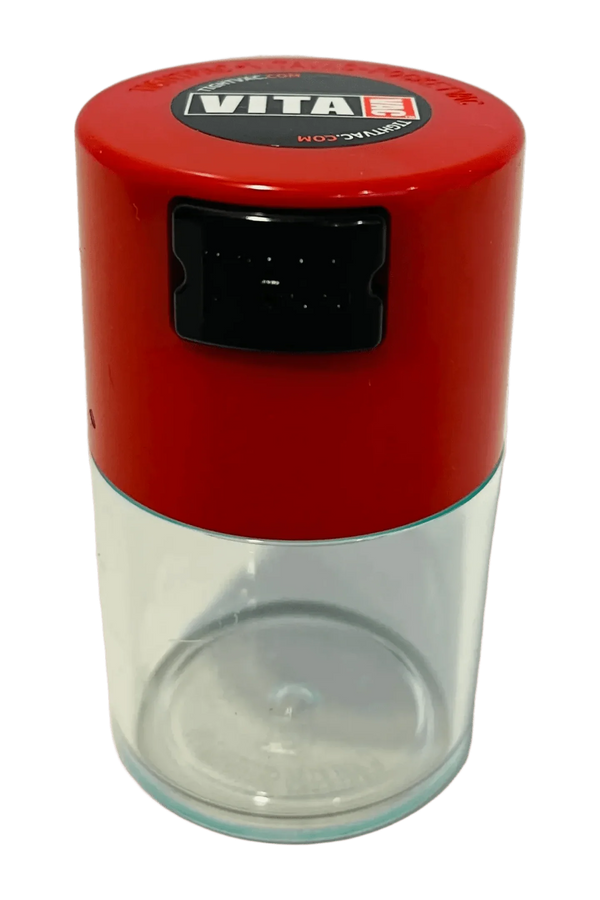 Vitavac Airtight Container 0.06L - Clear Red