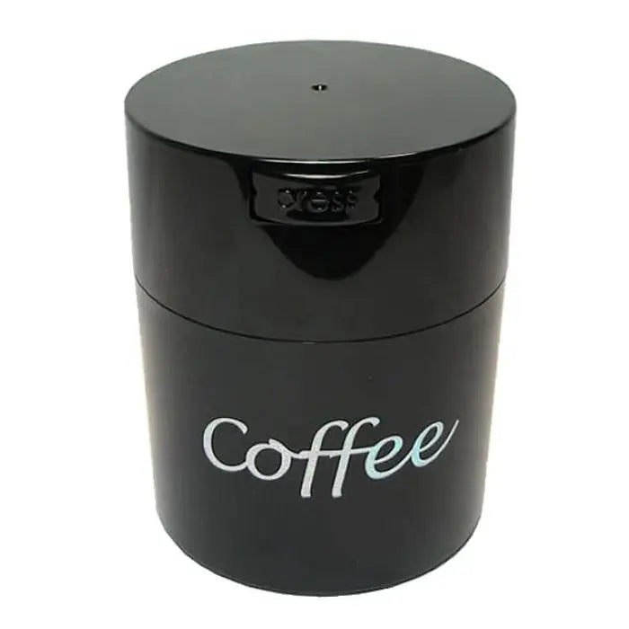 Coffeevac 0.8 liter / 250g / Solid / Black / Coffee Print - TightVac Europe - The eassiest storage solutions