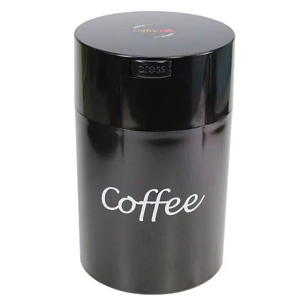 Coffeevac 1.85 liter / 500g / Solid / Coffee Print / Black - TightVac Europe - The eassiest storage solutions