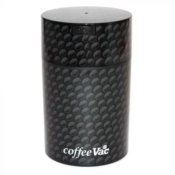 Coffeevac Sempre Fresco 1.85 liter / 500g / Solid / Black & Beans w Logo - TightVac Europe - The eassiest storage solutions