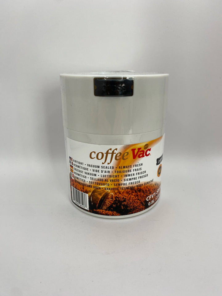 Coffeevac 0.8 liter / 250g / Solid / White - TightVac Europe - The eassiest storage solutions