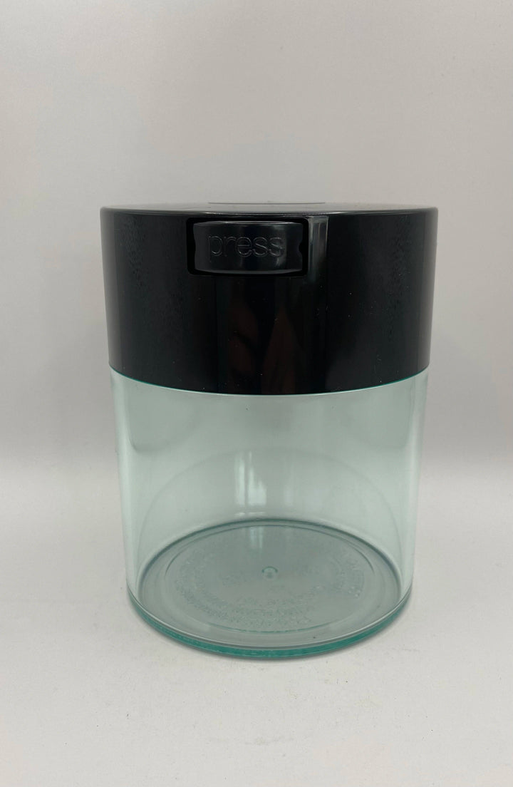 Coffeevac Airtight Cofee Container / 0.8L / 250g / Clear / Black - TightVac Europe - The eassiest storage solutions