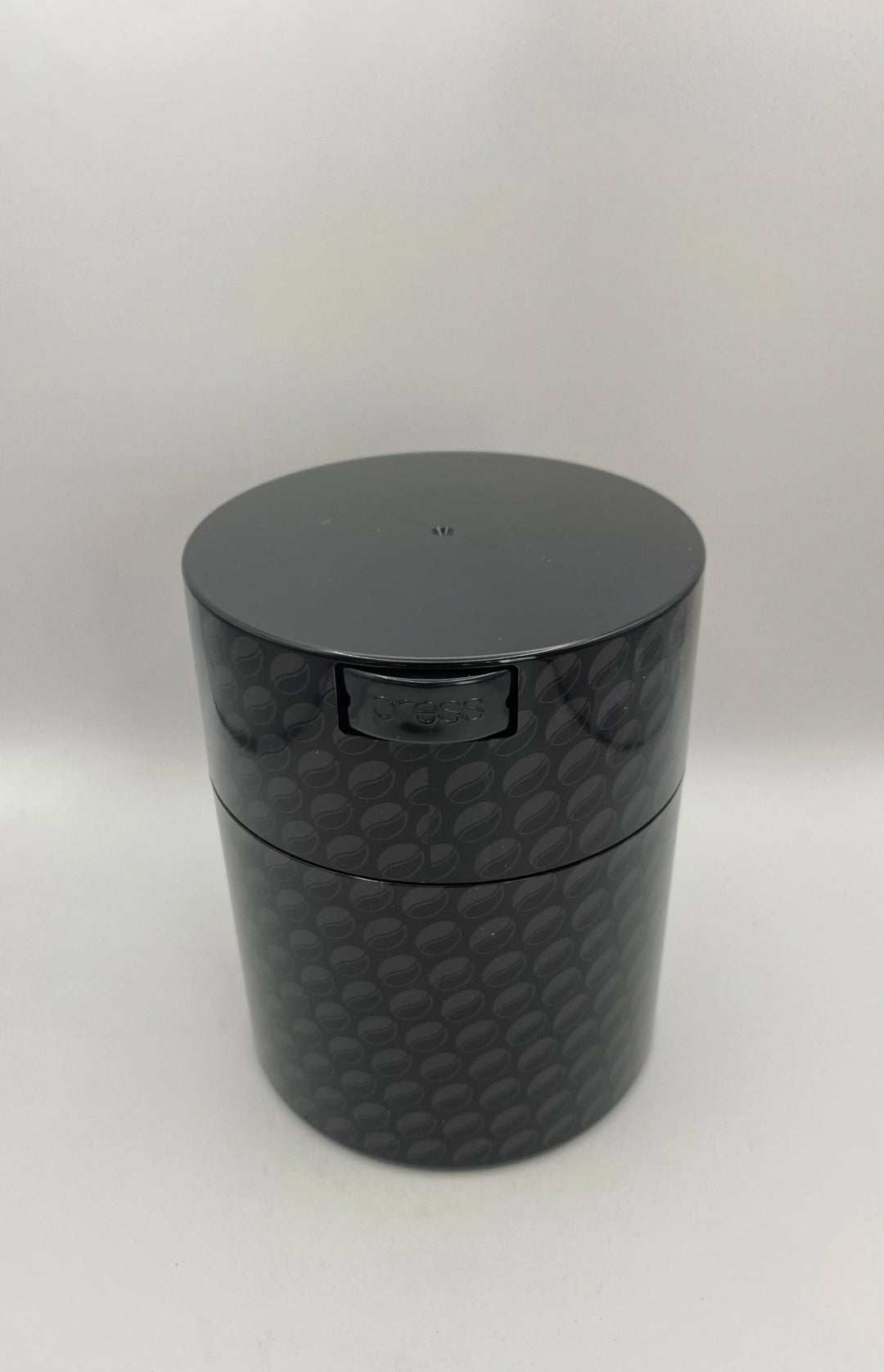 Coffeevac Airtight Coffee Container / 0.8L / 250g / Solid / Black w Beans - TightVac Europe - The eassiest storage solutions