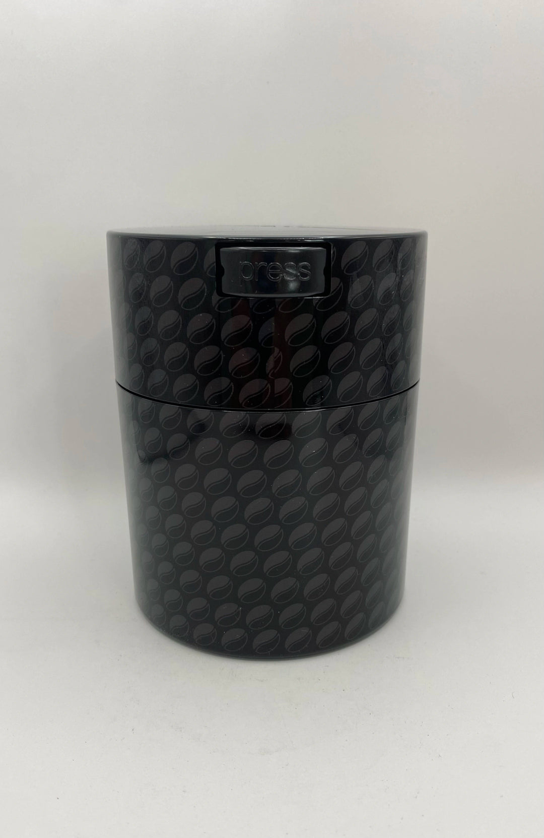 Coffeevac Airtight Coffee Container / 0.8L / 250g / Solid / Black w Beans - TightVac Europe - The eassiest storage solutions