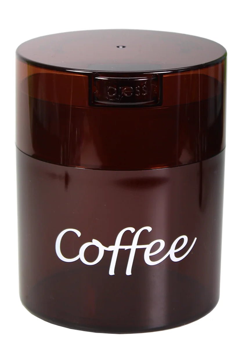 CoffeeVac 0,8 L met koffiebruin getinte bus en de opdruk Coffee