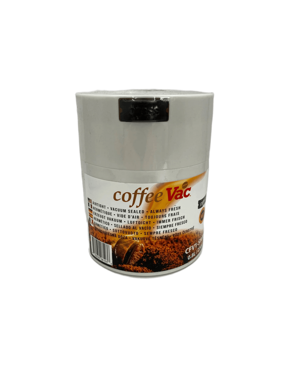 Coffeevac Airtight Coffee Container 0.8L - TightVac Europe - Airtight Food Storage Containers