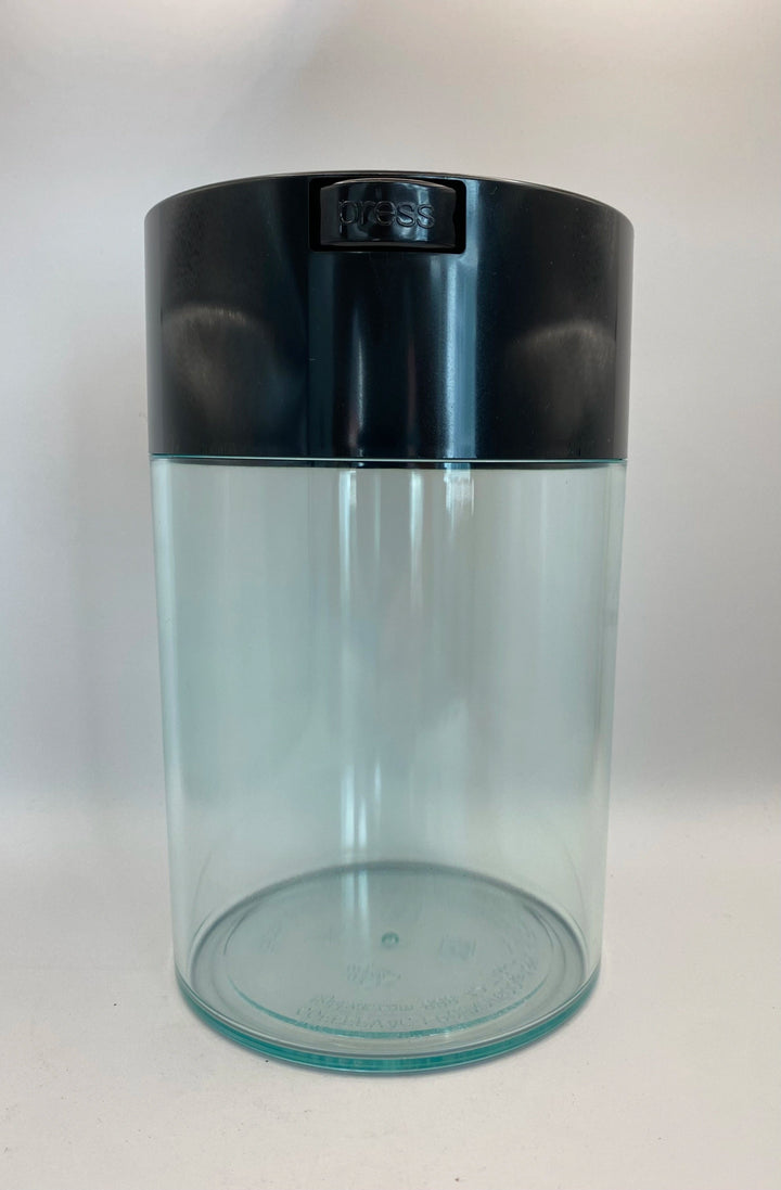 Coffeevac Airtight Coffee Container / 1.85L / 500g / Clear / Black - TightVac Europe - The eassiest storage solutions