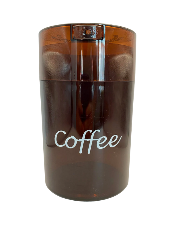 CoffeeVac 1.85L Airtight Coffee Container Coffee Tint Print