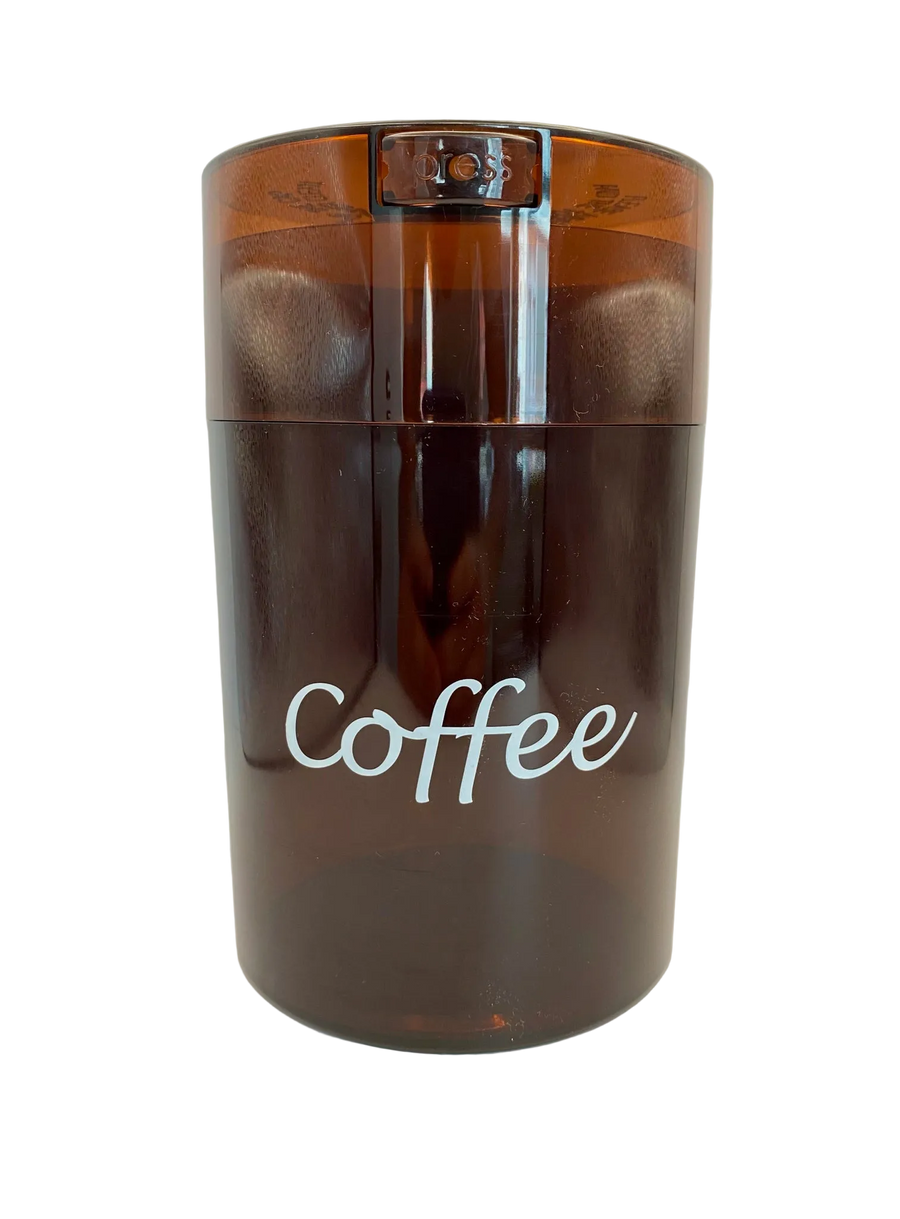 Coffeevac Airtight Coffee Container / 1.85L/ 500g / Clear / Coffee Tint - TightVac Europe - Airtight Food Storage Containers