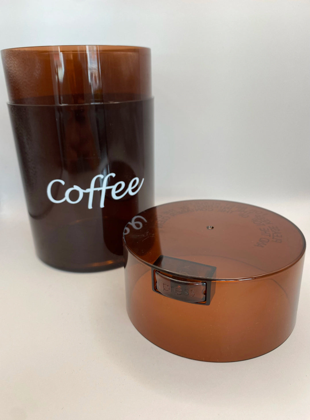 Coffeevac Airtight Coffee Container / 1.85L/ 500g / Clear / Coffee Tint - TightVac Europe - The eassiest storage solutions