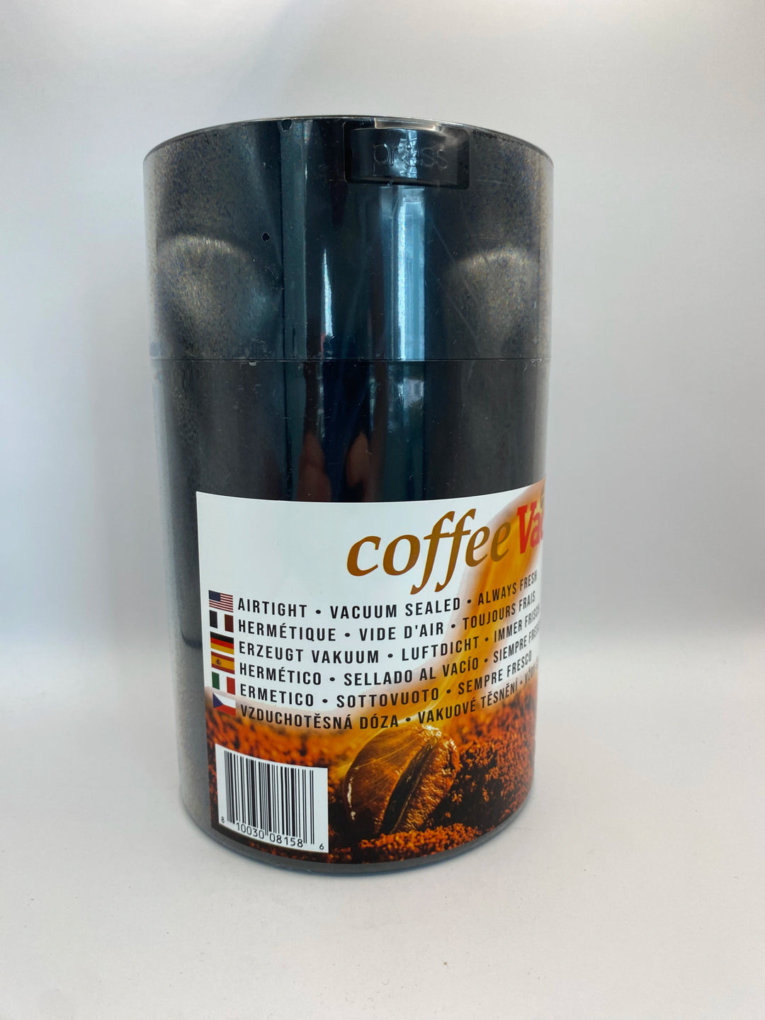 Coffeevac Airtight Coffee Container / 1.85L / 500g / Solid / Black - TightVac Europe - The eassiest storage solutions