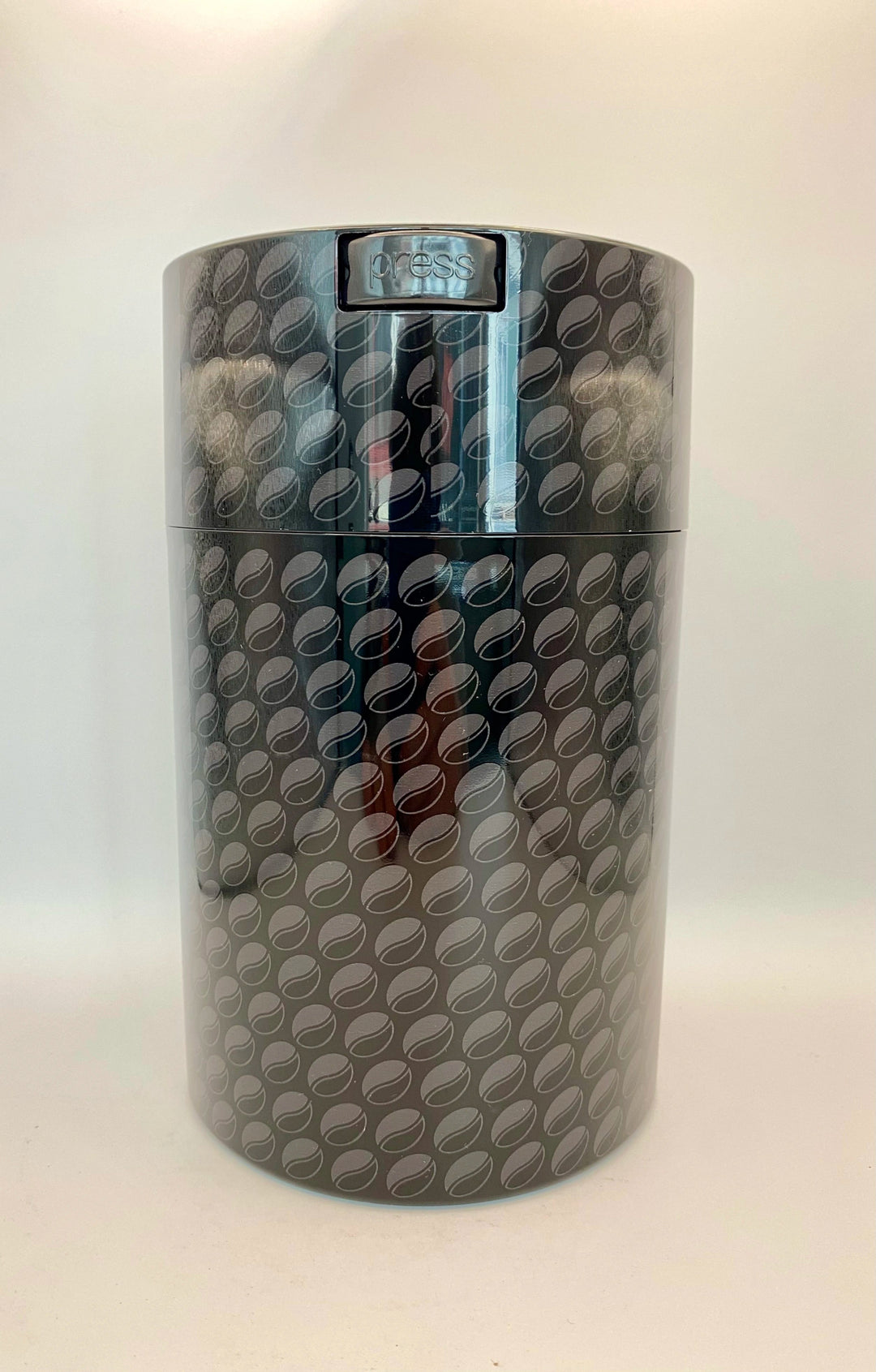 Coffeevac Airtight Coffee Container 1.85L / Solid / Black & Beans - TightVac Europe - The eassiest storage solutions