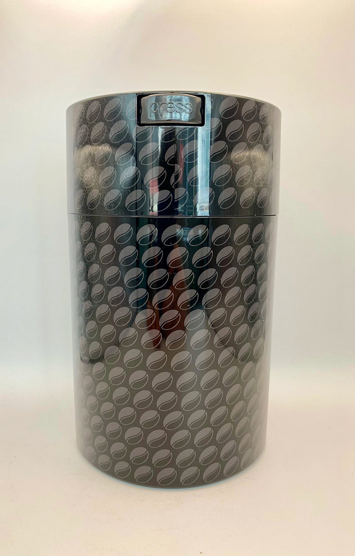 Coffeevac Airtight Coffee Container 1.85L / Solid / Black & Beans - TightVac Europe - The eassiest storage solutions