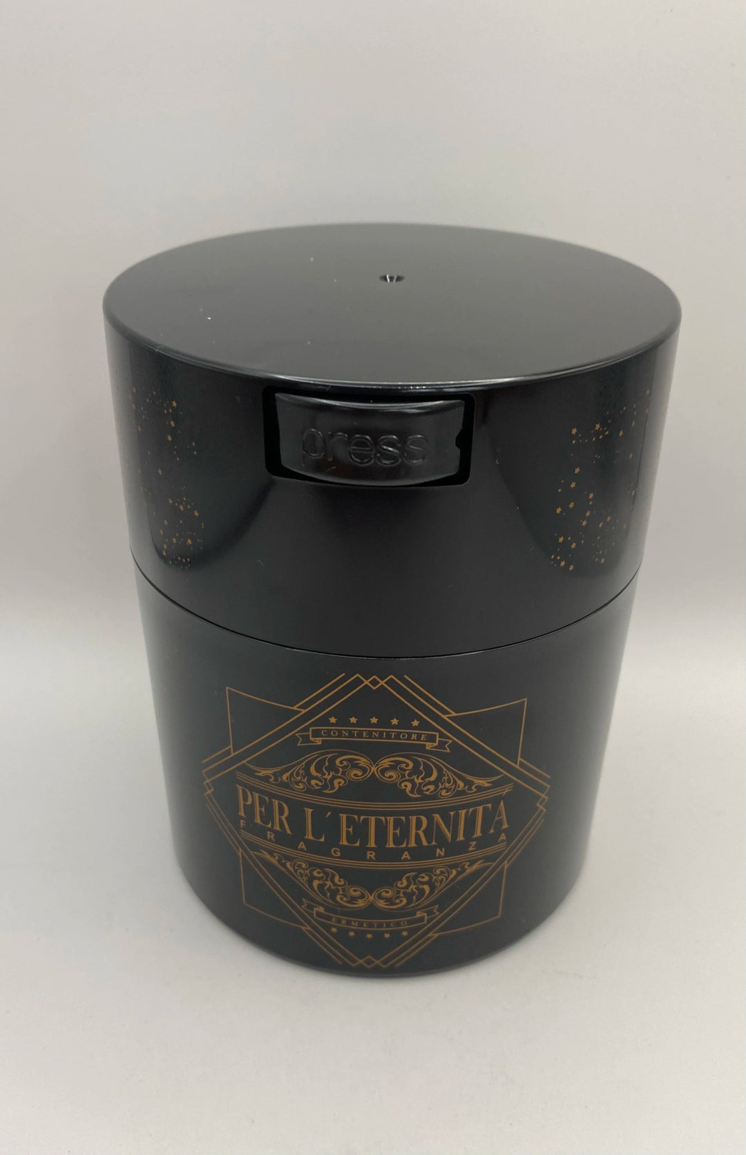 Coffeevac Sempre Fresco 0.8 liter / 250g / Solid / Black / L'Eternita - TightVac Europe - The eassiest storage solutions