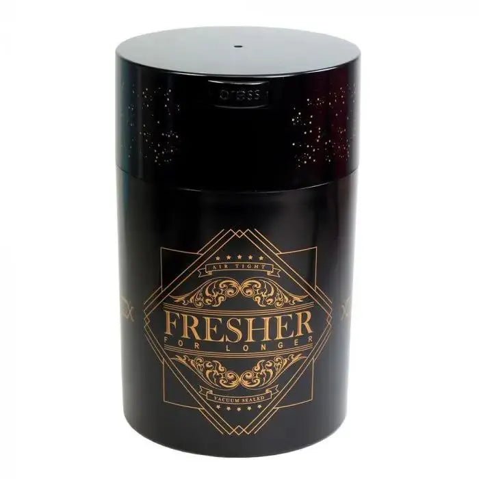 Coffeevac Sempre Fresco 1.85 liter / 500g / Solid / Black / Fresher - TightVac Europe - Airtight Food Storage Containers