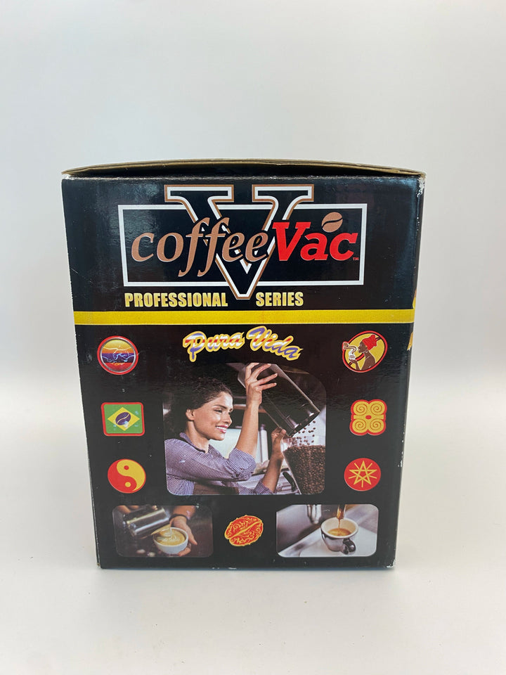 Coffeevac V Airtight Coffee Container / 0.8L / 250g / Clear / Black - TightVac Europe - The eassiest storage solutions