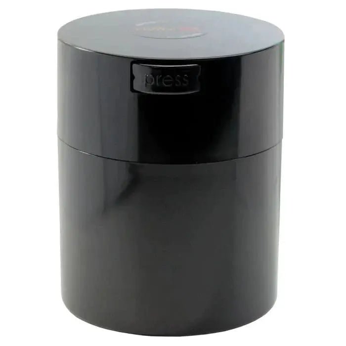 Coffeevac V Airtight Coffee Container / 0.8L / 250g / Solid / Black - TightVac Europe - The eassiest storage solutions