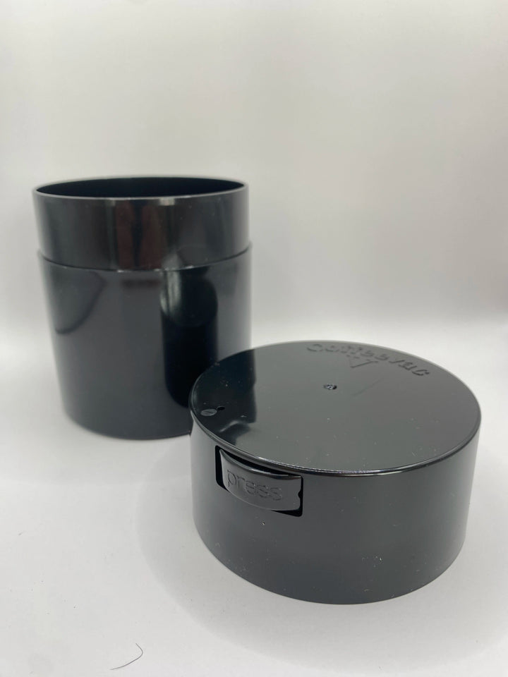 Coffeevac V Airtight Coffee Container / 0.8L / 250g / Solid / Black - TightVac Europe - The eassiest storage solutions