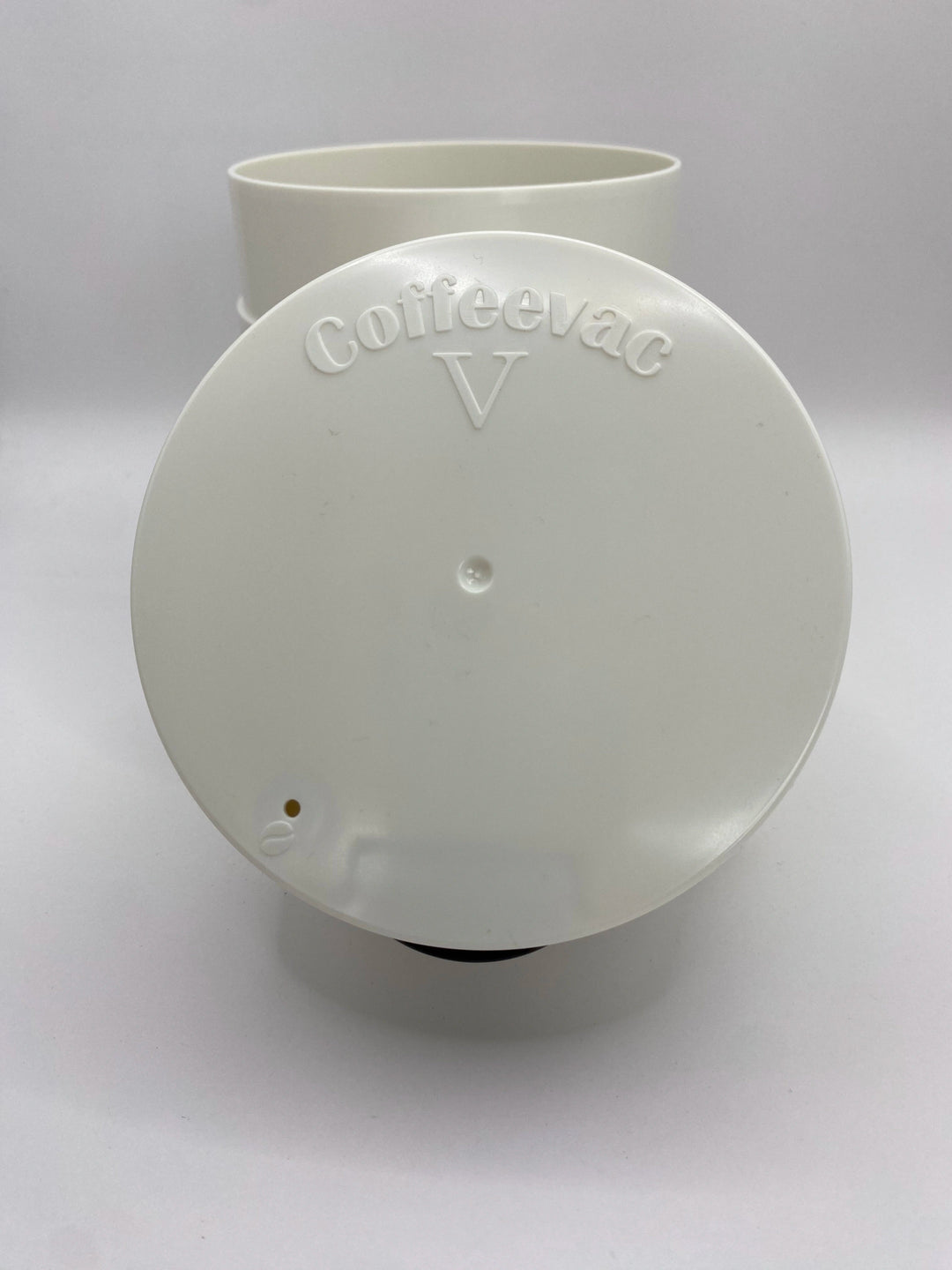Coffeevac V Airtight Coffee Container / 0.8L / 250g / Solid / White - TightVac Europe - The eassiest storage solutions