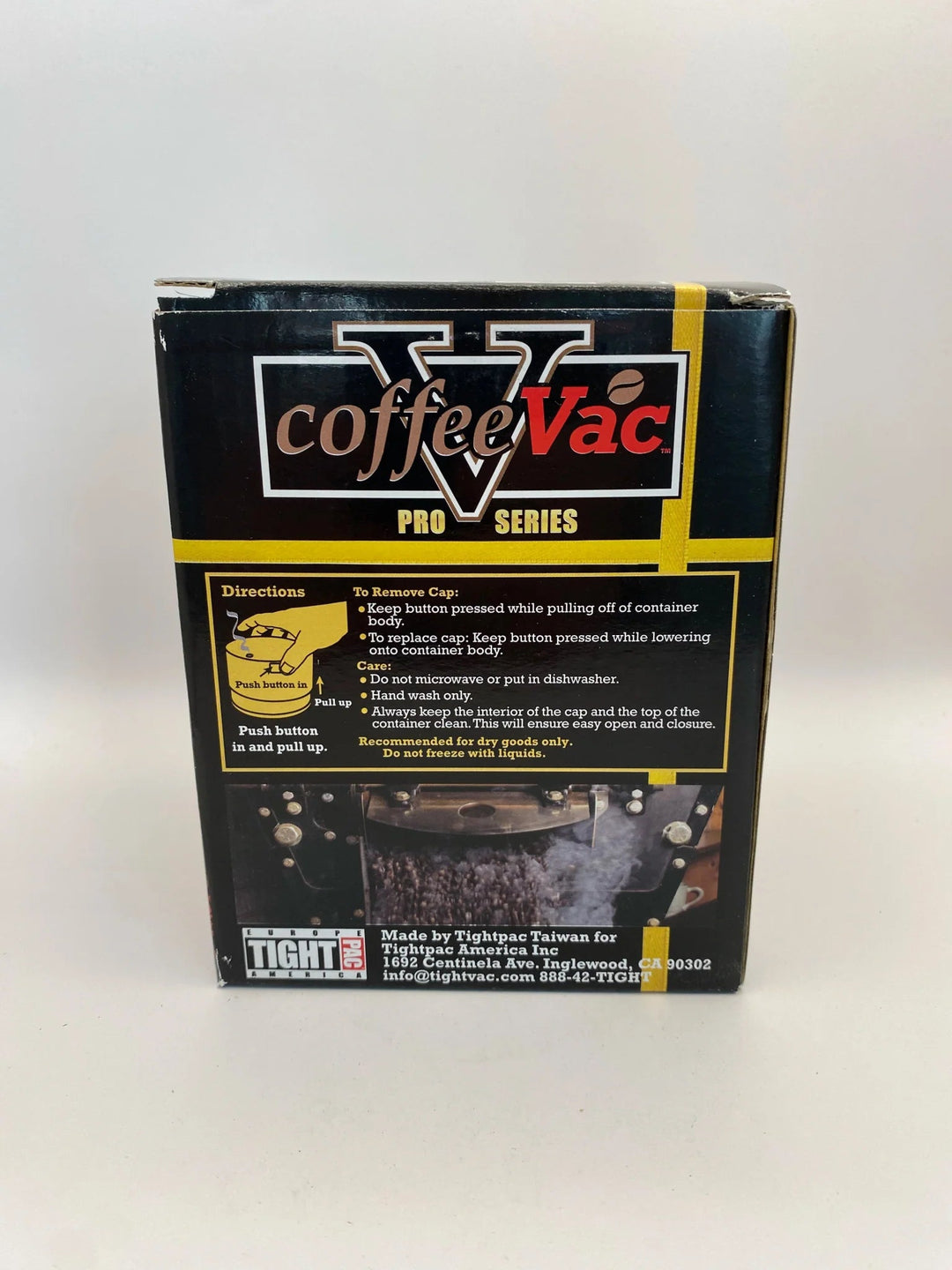 Coffeevac V Airtight Coffee Container 0.8L - TightVac Europe - The eassiest storage solutions