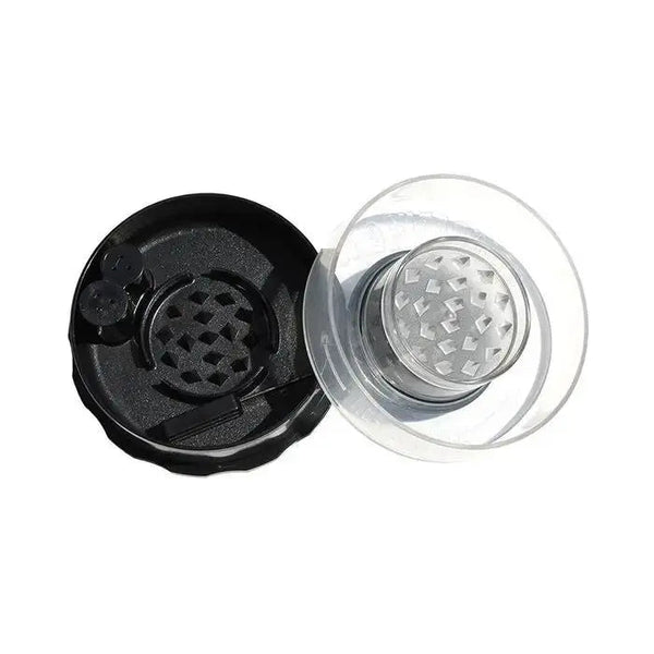 GrinderVac Smell-Proof & Airtight Grinder Clear Black