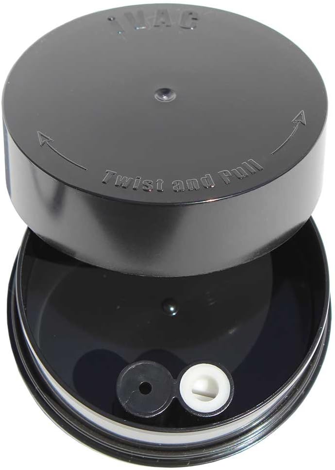 Ivac Smell - Proof Container / 0,06L / 5g / Black - TightVac Europe - Airtight Food Storage Containers