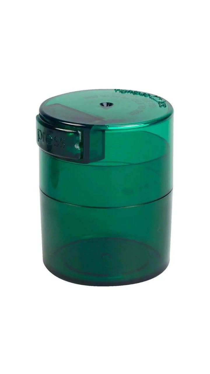 Minivac Airtight Container / 0,12L / 40g / Clear / Green Tint - TightVac Europe - The eassiest storage solutions