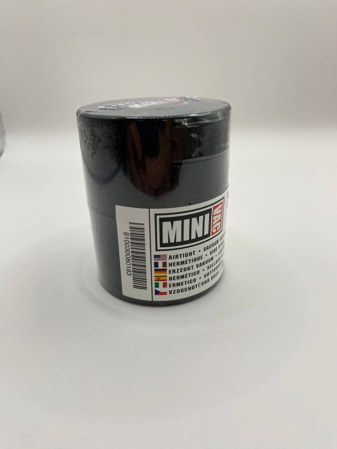 Minivac Airtight Container / 0,12L / 40g / Solid / Black - TightVac Europe - The eassiest storage solutions