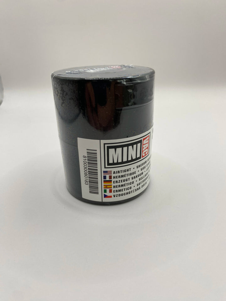 Minivac Airtight Container / 0,12L / 40g / Solid / Black - TightVac Europe - The eassiest storage solutions