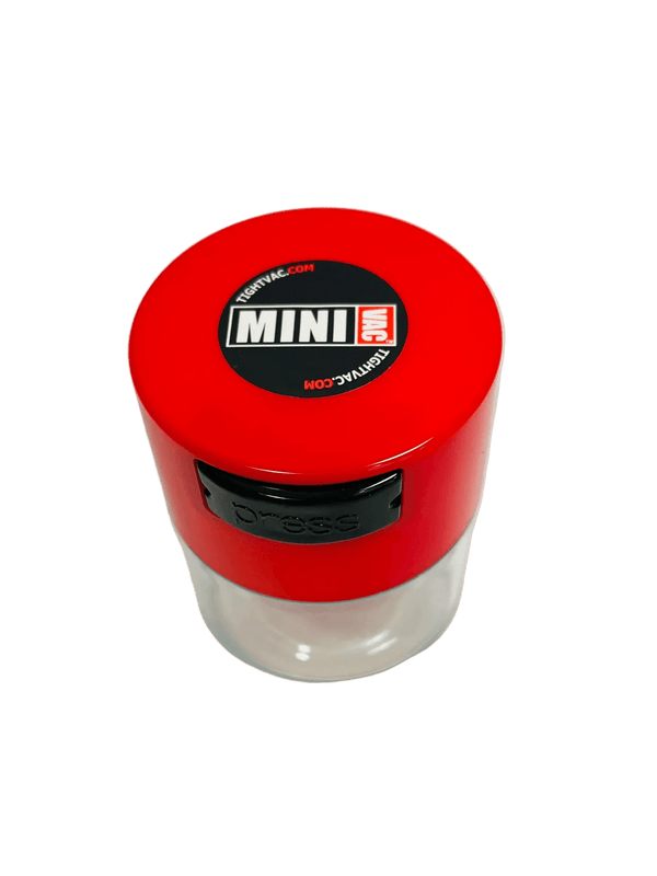 Minivac Airtight Container 0.12L Clear Red