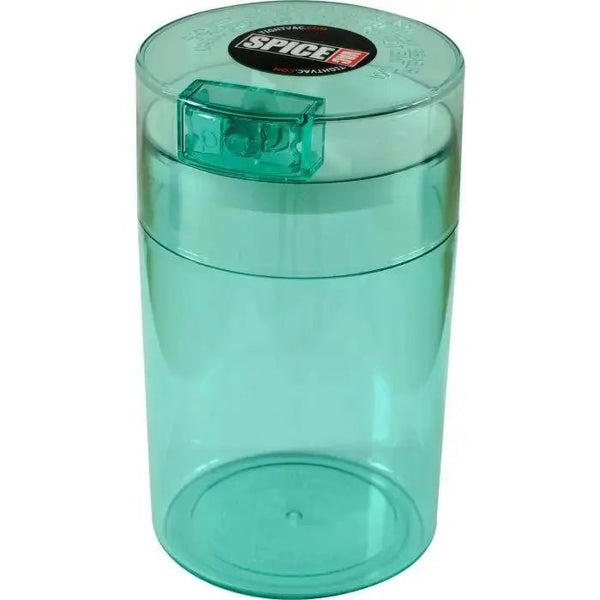 Spicevac 0.57 liter/150 gram/6 OZ Light Green Tint Cap/Body - TightVac Europe - Airtight Food Storage Containers