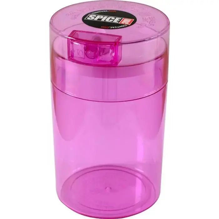 Spicevac 0.57 liter/150 gram/6 OZ Light Red Tint Cap/Body - TightVac Europe - Airtight Food Storage Containers