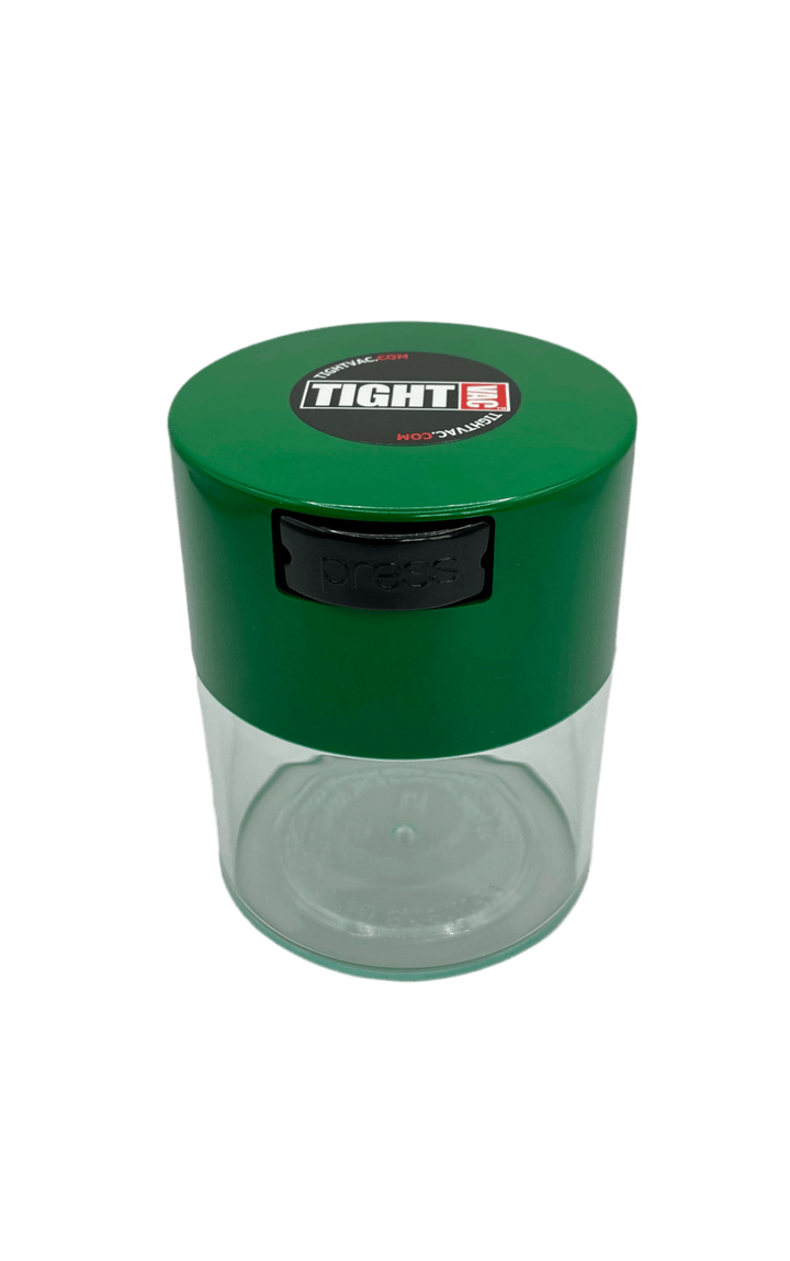 Tightvac Airtight Container / 0,29L / 75g / Clear / Dark Green - TightVac Europe - The eassiest storage solutions