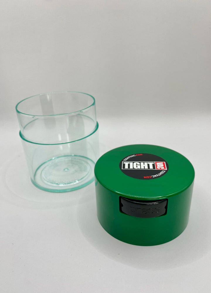 Tightvac Airtight Container / 0,29L / 75g / Clear / Dark Green - TightVac Europe - The eassiest storage solutions