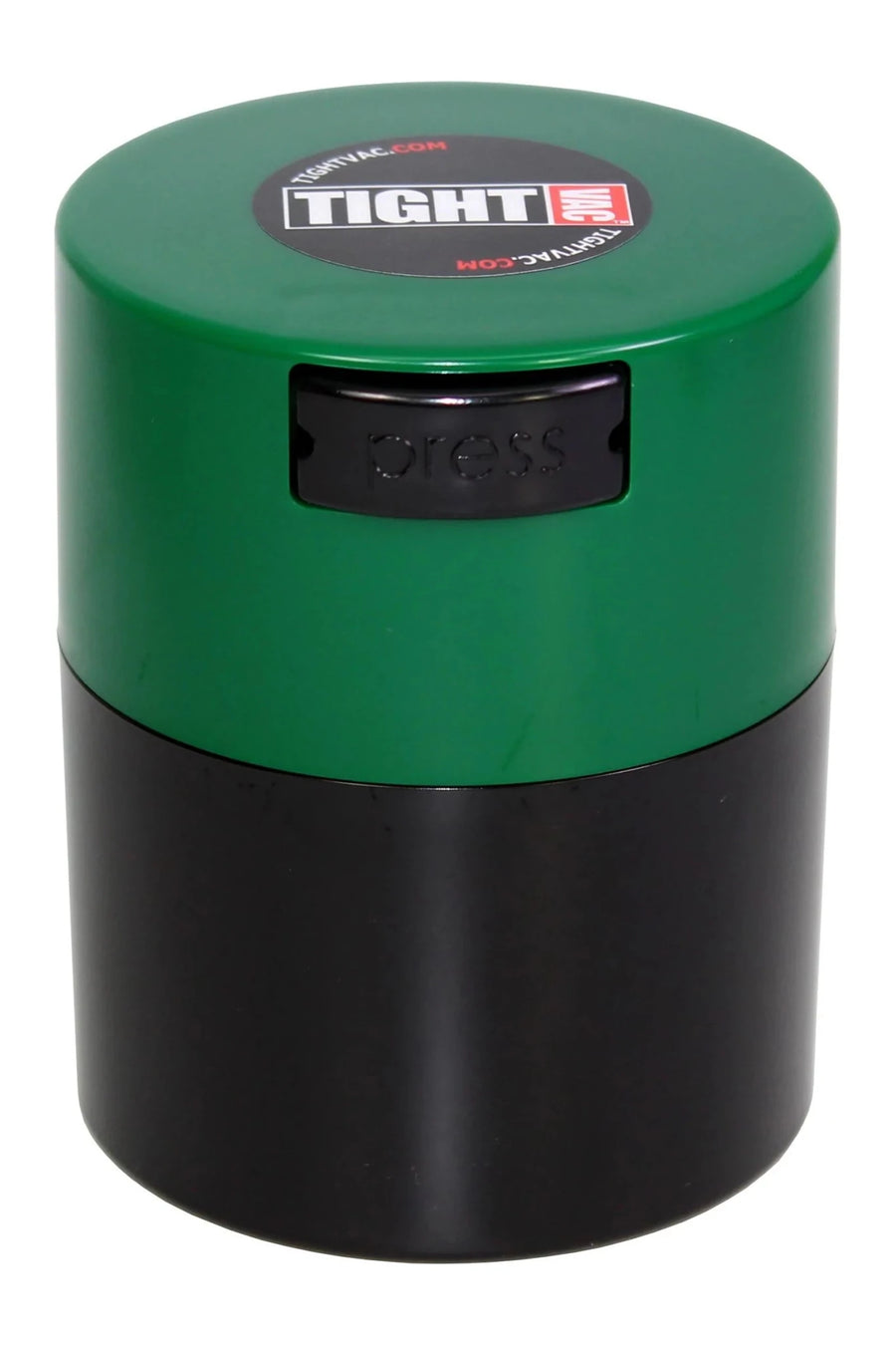 Boîte hermétique TightVac 0,29 L à couvercle vert foncé sur corps noir, pour 75 g de denrées sèches