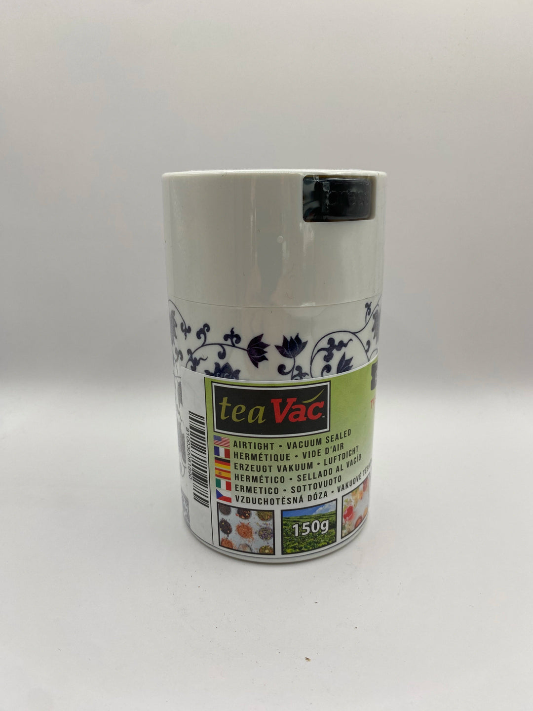 Tightvac Airtight Container / 0,57L / 150g / Solid / Floral / White - TightVac Europe - The eassiest storage solutions