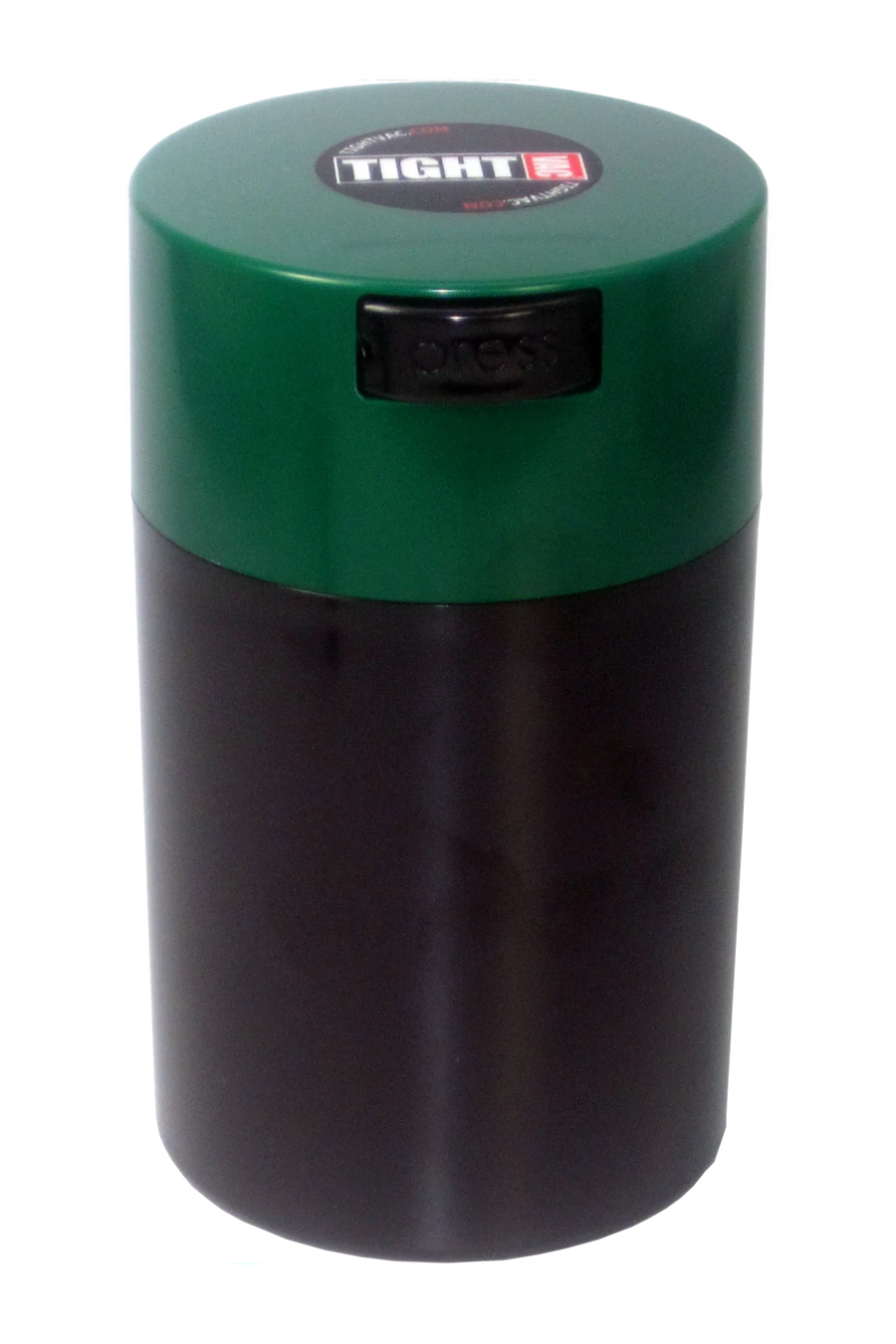 Boîte hermétique TightVac 0,57 L à couvercle vert foncé sur corps noir, pour 150 g de denrées sèches
