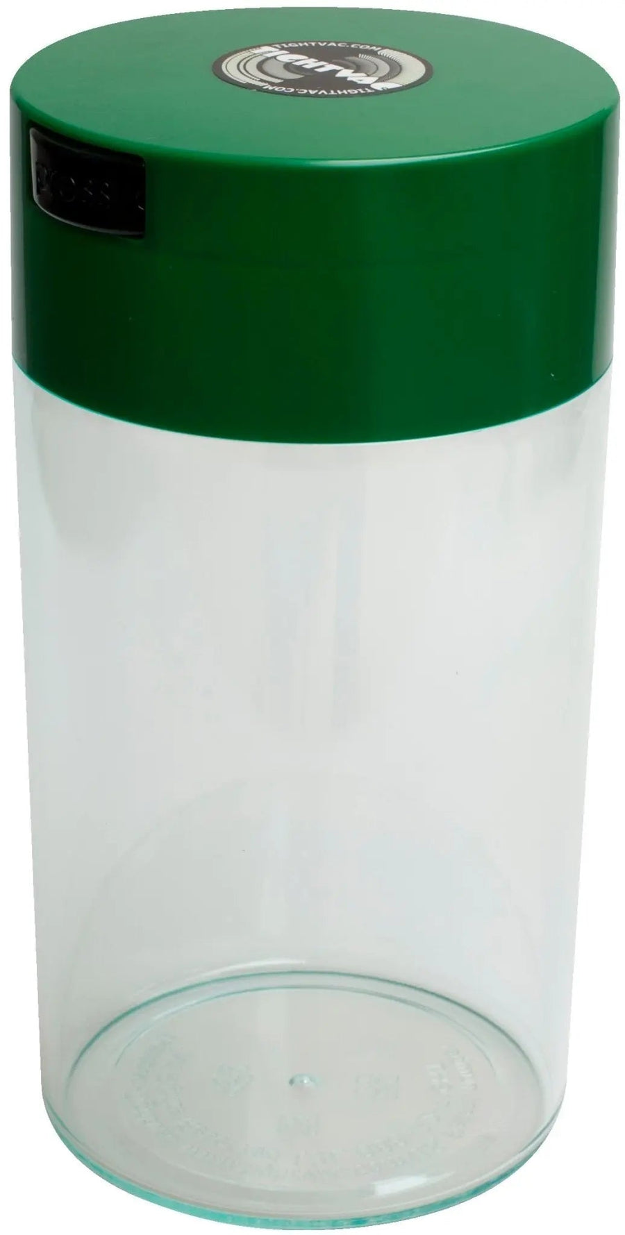 Tightvac Airtight Container 1.3 liter / 340g / Clear / Dark Green - TightVac Europe - The eassiest storage solutions