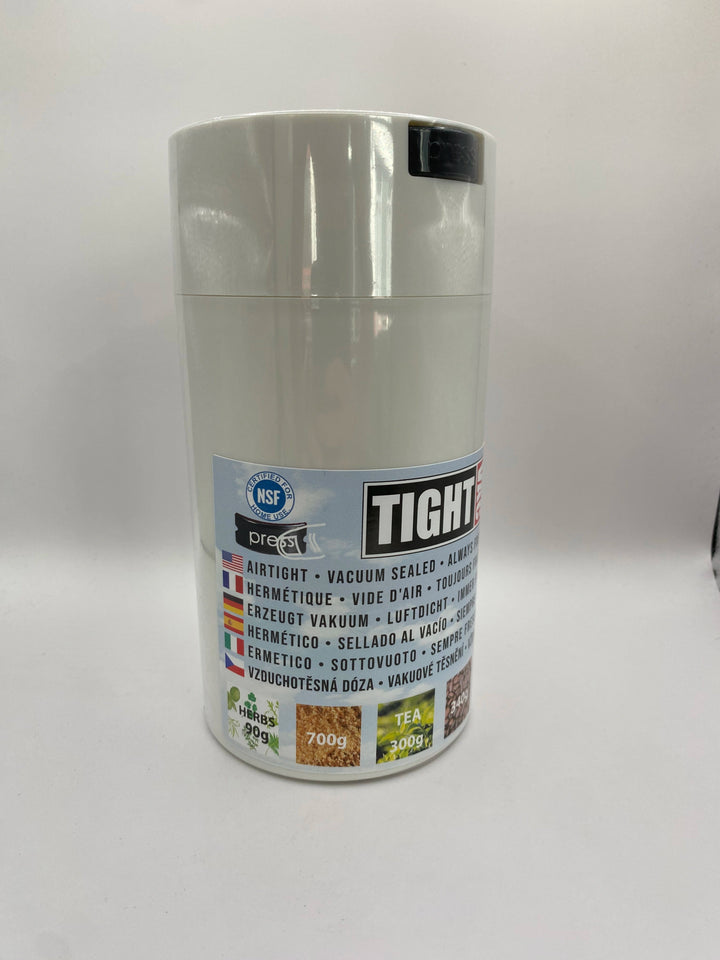 Tightvac Airtight Container 1.3 liter / 340g / Solid / White - TightVac Europe - The eassiest storage solutions