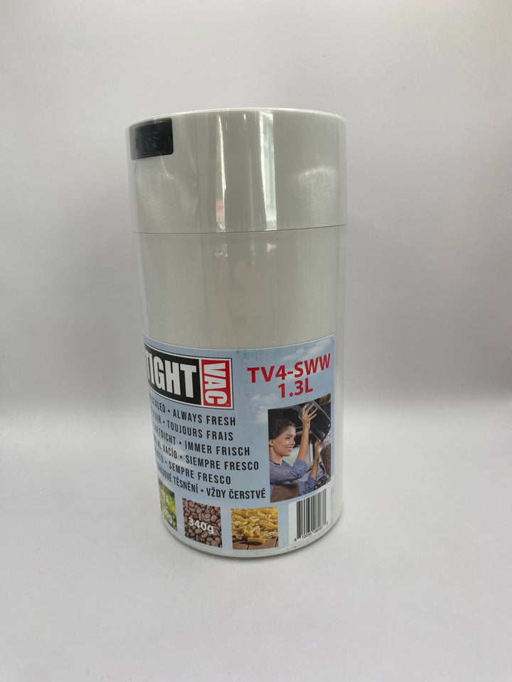 Tightvac Airtight Container 1.3 liter / 340g / Solid / White - TightVac Europe - The eassiest storage solutions