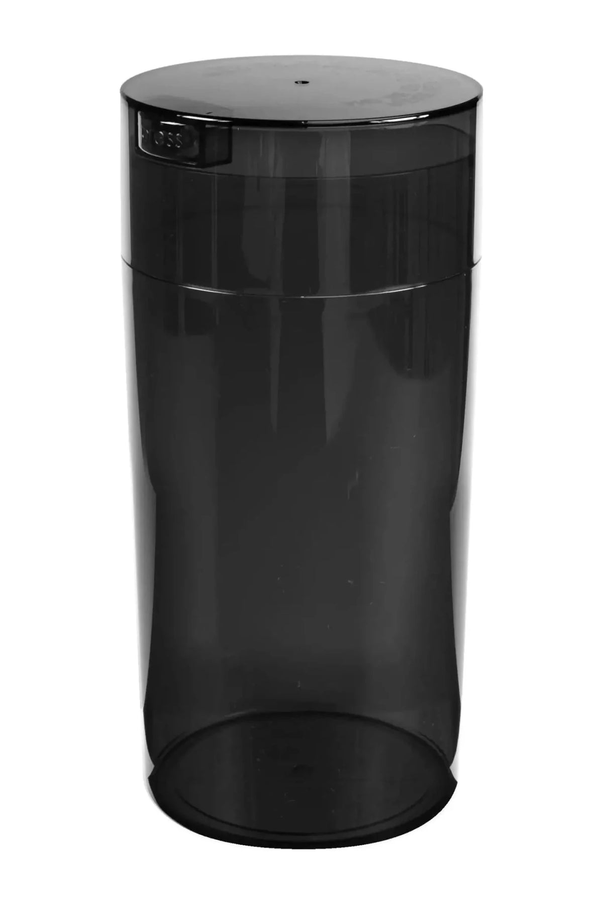 TightVac 2.35L airtight container in smoked black, translucent body with matching lid