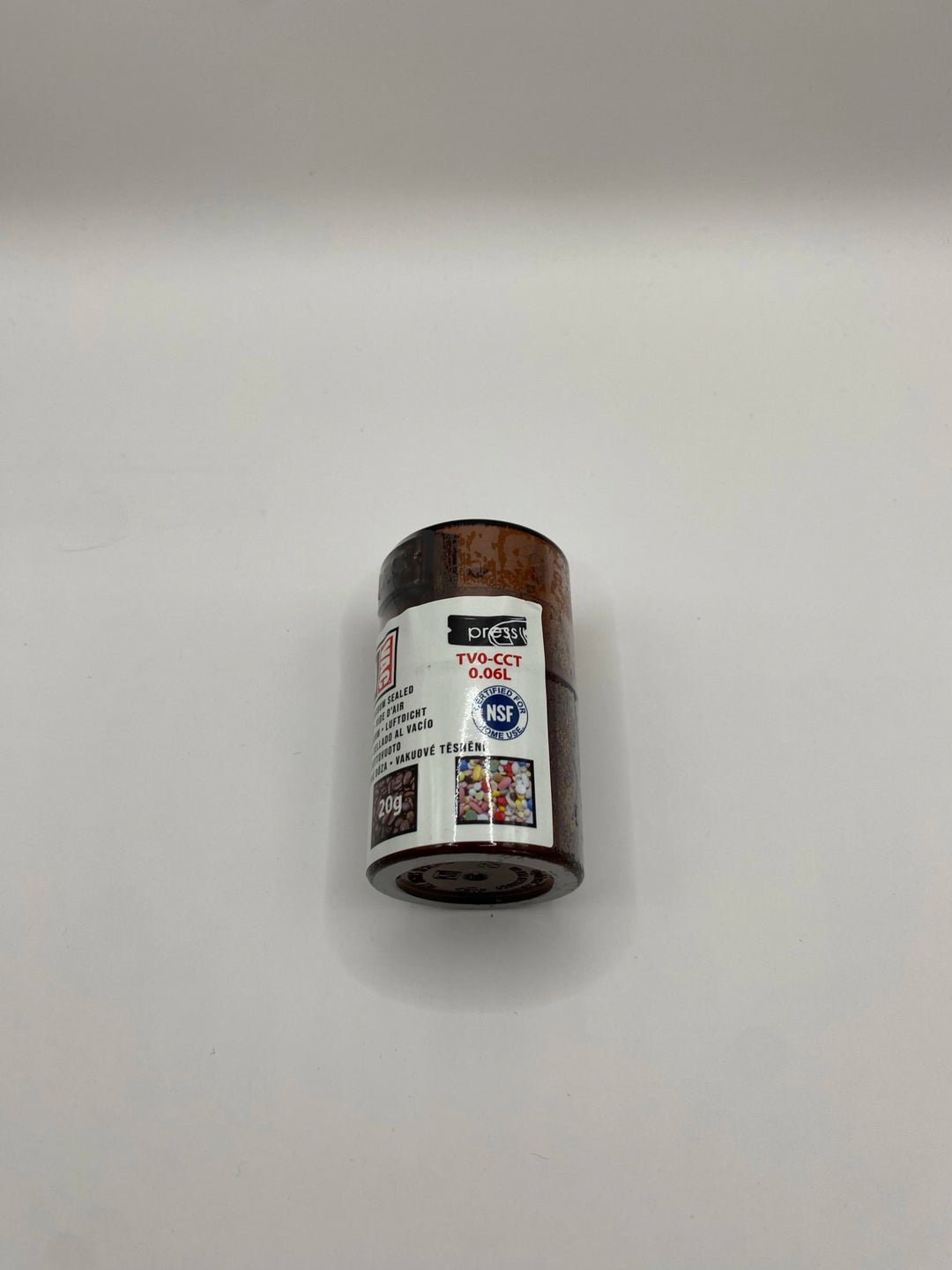 Vitavac Airtight Container / 0,06L / 20g / Clear / Coffee Tint - TightVac Europe - The eassiest storage solutions