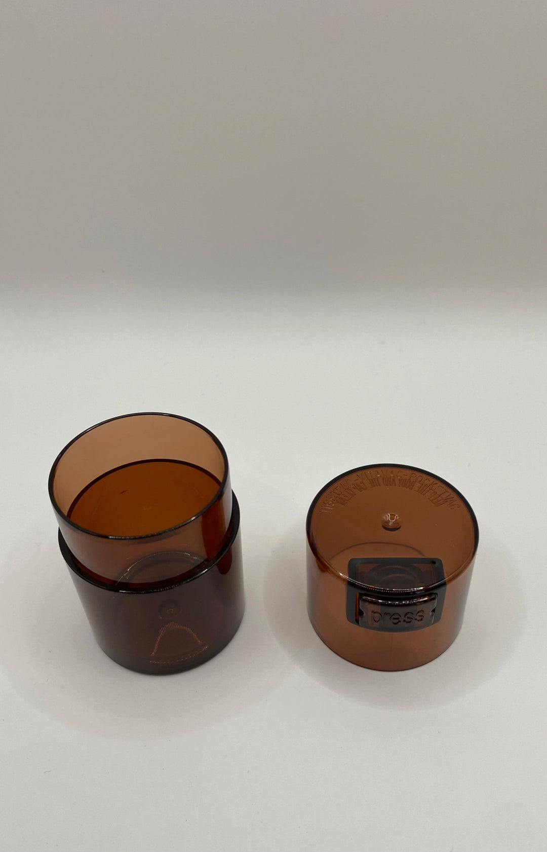 Vitavac Airtight Container / 0,06L / 20g / Clear / Coffee Tint - TightVac Europe - The eassiest storage solutions