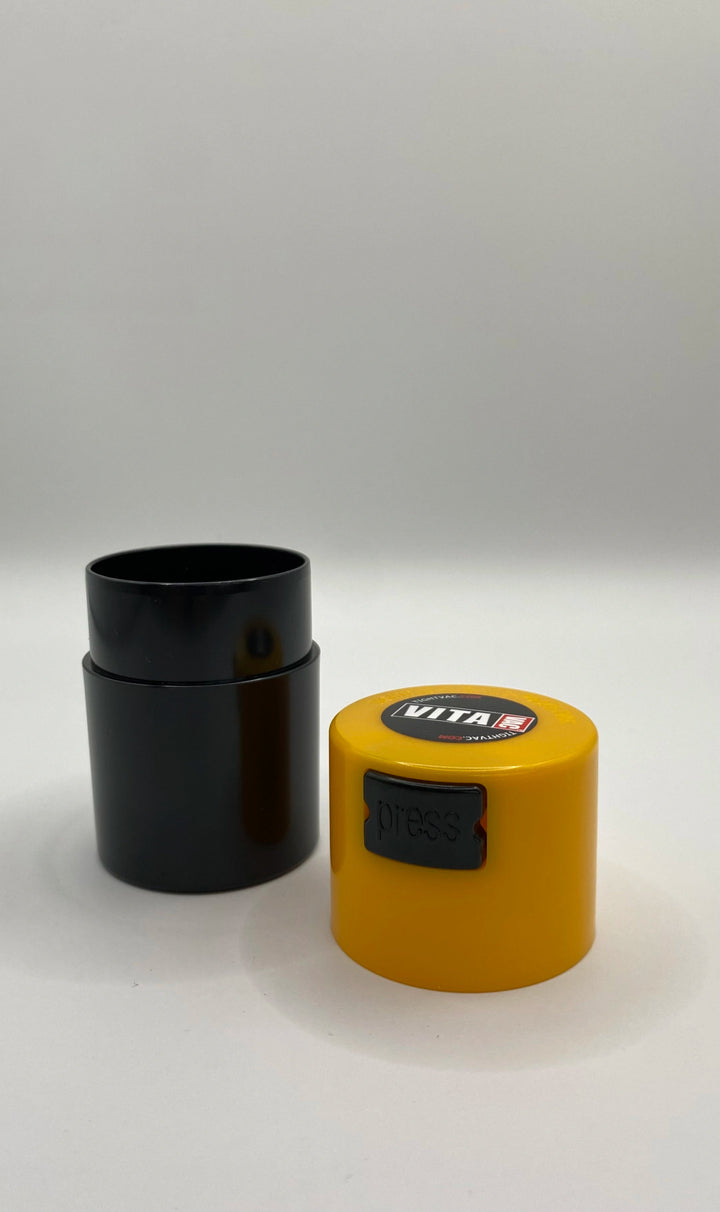 Vitavac Airtight Container 0.06L - Solid Yellow - TightVac Europe - The eassiest storage solutions